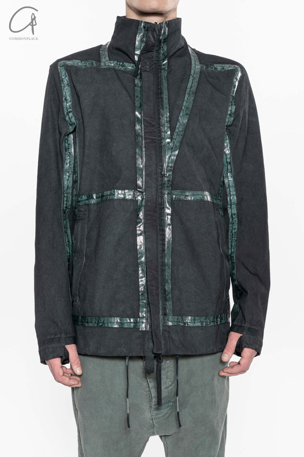 Boris Bidjan Saberi zipper jacket BBS-JACKET4.ST FDA10003-TSZ fading algae
